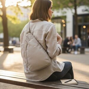 Zenana outfitters Stylish Beige Sling Backpack